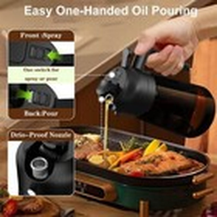 Oil Sprayer for Cooking, Kitchen Maiden 2 in 1 Spray and Pour Olive Oil Dispense