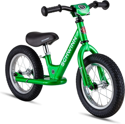Balance Bike, 12 Inch Bike for Kids Ages 2-4, Durable Steel Frame, Padded Seat, Cushioned Grips, Adjustable Seat Grows with Your Child, No Training Wheels Needed, Training Bicycle for Kids