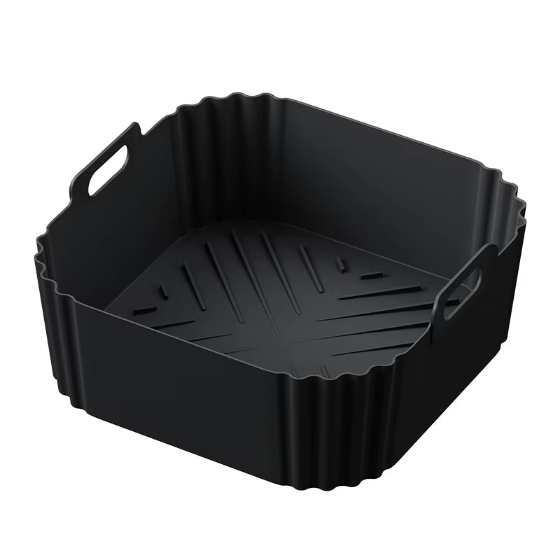 22.5Cm Silicone Air Fryer Liners Reusable Non-Stick Basket for Ninja AF181 AF180 AF141 AF140 Other 5-8QT Air Fryer Accessories