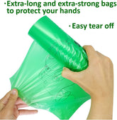 Dog Waste Bags - Disposable Biodegradable Poop Baggies - 12-Micron, No Leak or Odor Doggie Poopy Container - Recyclable Paper Box - 9X13" Roll, Lavender Scented, 500 Pieces