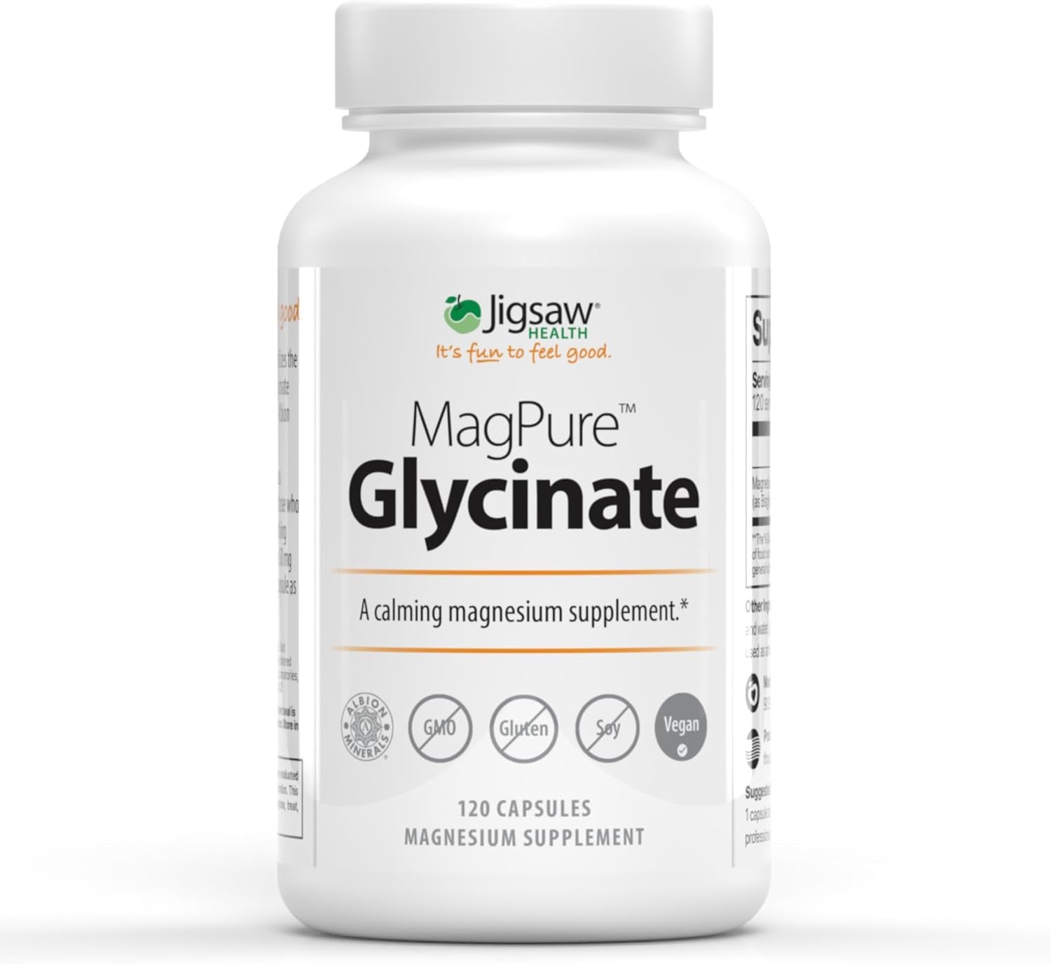 Magpure Glycinate | Premium Magnesium Glycinate Capsules | 120 Servings