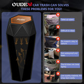 Car Trash Can with Lid - 1-Pack, Interior Accessories for Vehicles, Leakproof Garbage Can with 30 Detachable Trash Bags, Multipurpose Organizers and Storage Solutions for Home and Office
