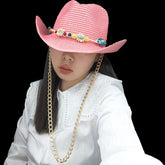 Featured Cowboy Hat Vintage Straw Hat 2023 New Men&