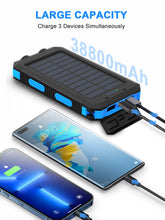 38800Mah Solar Power Bank Waterproof Outdoor Dual USB Travel Outdoor Solar Mobile Phone Charger Solar Powerbanks for Camping