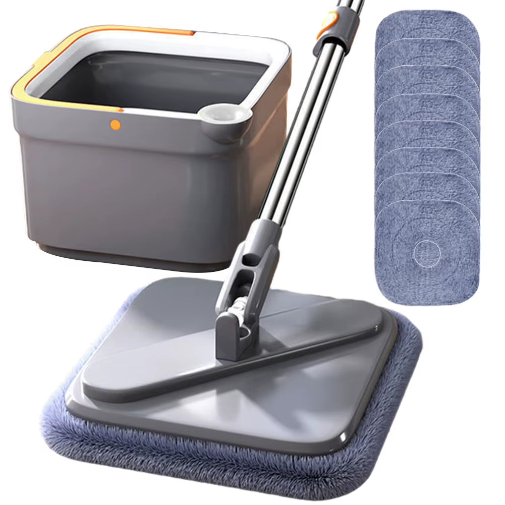Spin Mop Microfiber Household Cleaning Mop Water Separation 360 Rotating Automatic Floor Mop Self-Cleaning Sewage Separation Mop