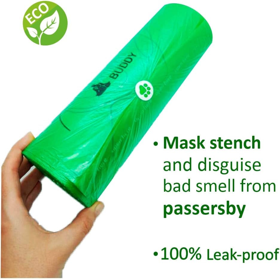 Dog Waste Bags - Disposable Biodegradable Poop Baggies - 12-Micron, No Leak or Odor Doggie Poopy Container - Recyclable Paper Box - 9X13" Roll, Lavender Scented, 500 Pieces