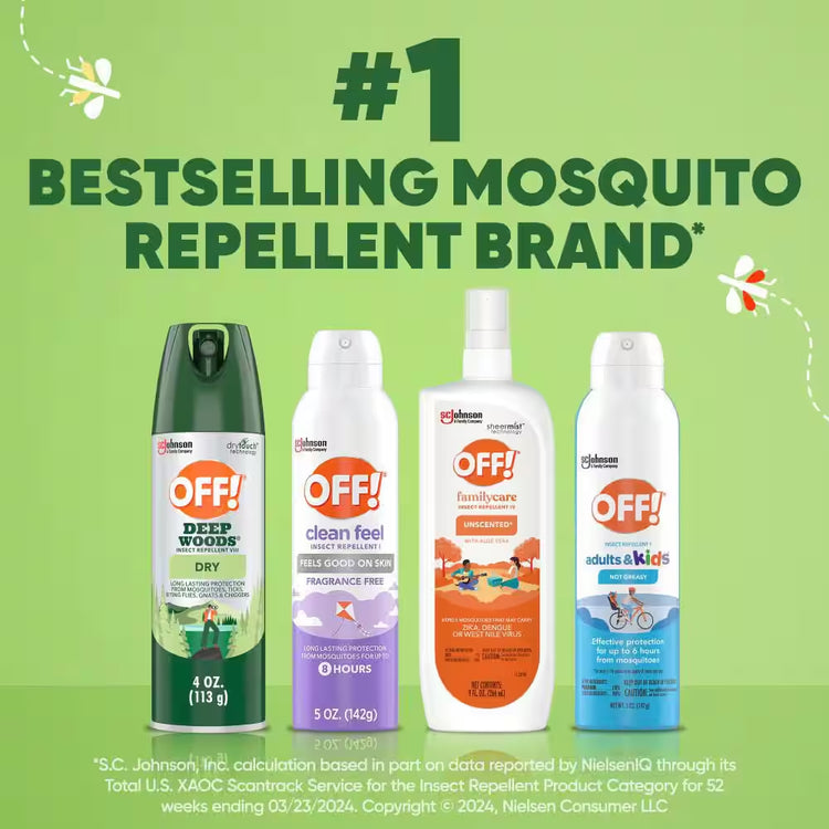 Deep Woods Insect Repellent VIII, Non-Greasy DEET Mosquito Repellent Dry, 4 Oz.