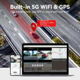 Dash Cam Front and Rear, Dash Cam 4K with Wifi & GPS, 4K/2.5K Front+1080P Rear Dashcam, Dash Camera with Night Vision, 3.18&