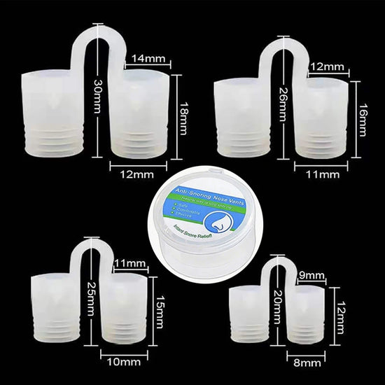 New Blue Silicone 4/8Pcs/Set Snoring Solution anti Snoring Devices Snore Nose Vents Nasal Dilators for Better Sleep Sleeping Aid