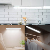 LED Motion Sensor Light under Cabinet Closet Light USB Rechargeable Strip Lamp