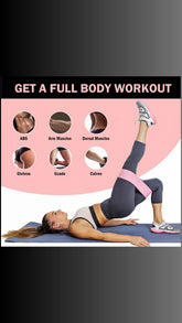 Fabric Resistance Bands for Legs and Butt Home Workout - Non Slip Booty Bands Set