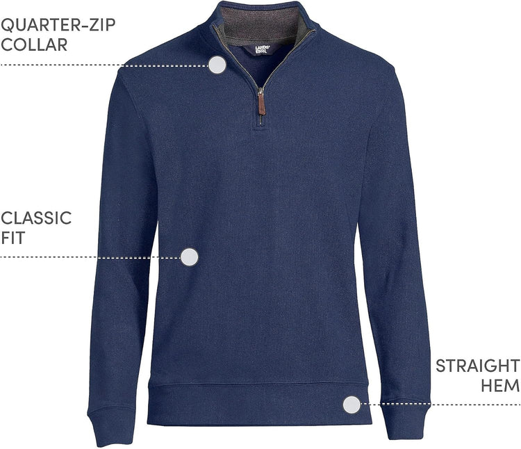 Bedford Rib Quarter Zip Pullover Sweater