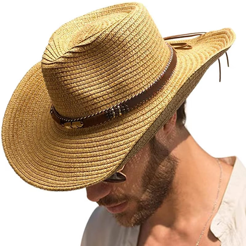 Featured Cowboy Hat Vintage Straw Hat 2023 New Men&