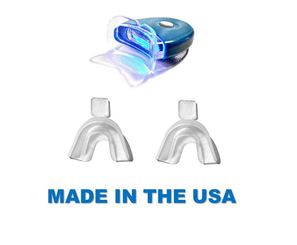 Teeth Whitening Gel Kit 44% Dental Bleaching Best Whitener 4 Trays + LED Light