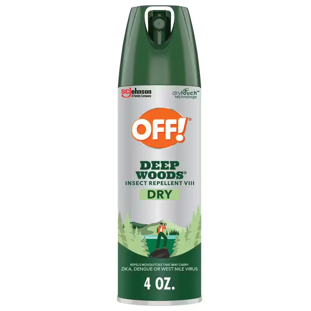 Deep Woods Insect Repellent VIII, Non-Greasy DEET Mosquito Repellent Dry, 4 Oz.
