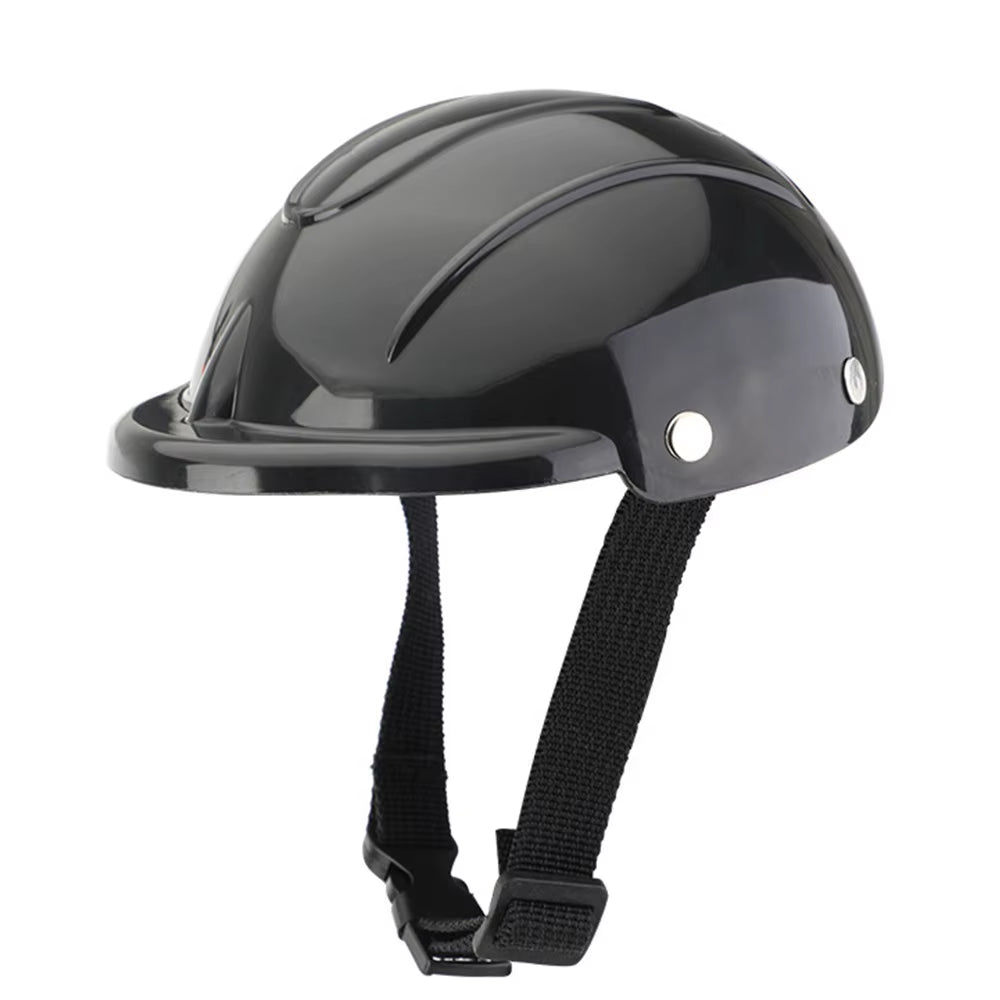 Pet Dog Helmets Pet Motorcycle Headgear Adjustable Puppy Safety Helmet Pet Locomotive Helmet Handsome Dog Accessories