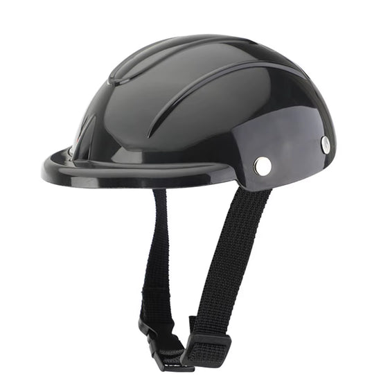 Pet Dog Helmets Pet Motorcycle Headgear Adjustable Puppy Safety Helmet Pet Locomotive Helmet Handsome Dog Accessories