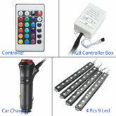 RGB LED CAR Interior Accessories Floor Decorative Atmosphere Strip Lamp Lights