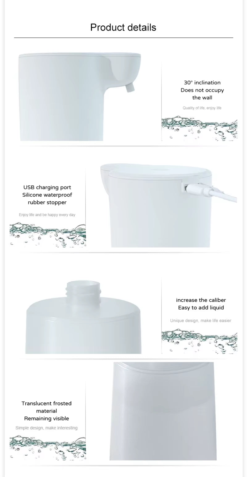 Xiaomi 600Ml Automatic Soap Dispenser Foam/Gel USB Charging Touchless Smart Infrared Sensor Liquid Soap Dispensers Hand Washer