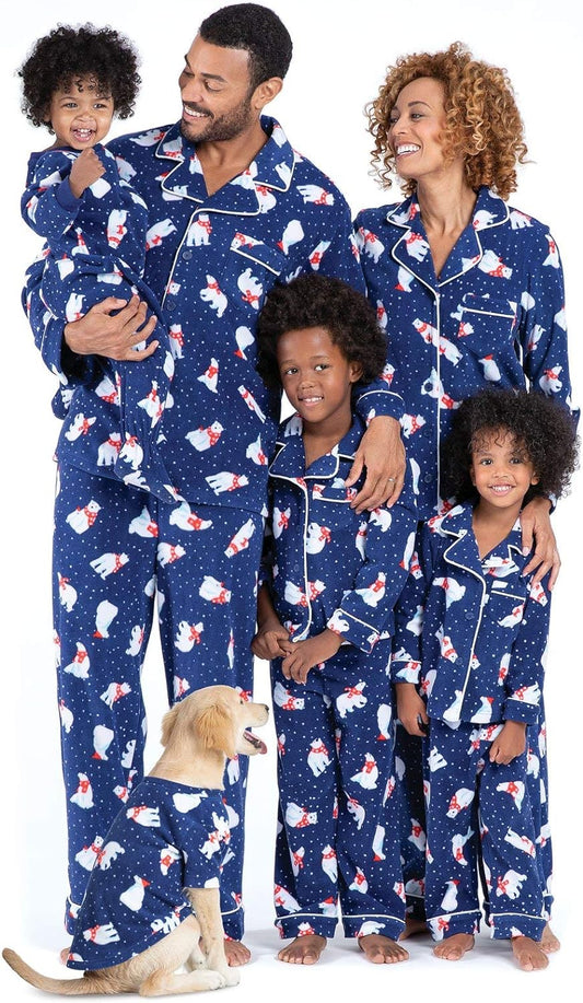 Family Matching Christmas Pajamas - Fleece, Navy, Women'S, M, 8-10