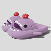Cute Shark Slippers for Women & Men Summer Platform Night Glow-In-The-Dark Indoor Beach Slides Home Street Wear DIY Accessory
