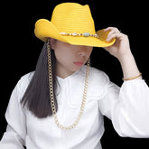 Featured Cowboy Hat Vintage Straw Hat 2023 New Men&