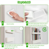 Straw Holder for Cabinet Door, Silicone Straw Organizer for Cabinet Door
