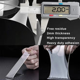 Nano Tape 0.39In X 10Ft, Double Sided Tape Heavy Duty Mounting Tape, Transparent Tape Strong Adhesion Clear Tape, Nano Double Sided Tape Waterproof for Picture Hanging Carpet Tape LED Strip Light