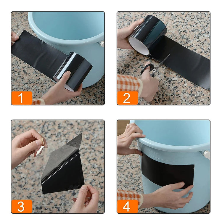 10Cm Width Super Strong Adhesive Quick Seal and Patch Leaks Tape 1.5M Waterproof Repair Tape for Plumbing Pool Repairs
