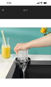 Automatic Cup Washer Faucet Glass Rinser Kitchen Sink Bar FREE SHIPPING