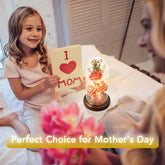 Valentines Day Gifts for Her, Preserved Flower Gift, Light up Rose in Glass Dome
