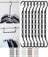 - Space Saving Hangers, Black, 8 Pack, Clothes Organizers, Shirt Hangers, Magic Closet Space Savers