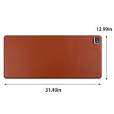 Heated Mouse Pad,Heated Desk Pad,Heated Desk Mat,Warm Desk Pad,Pu Leather Mouse Pad,Electric Heating Mouse Pad/Heated Keyboard Pad,3 Hours Auto Shut-Off,Office & Home Desk Accessorie