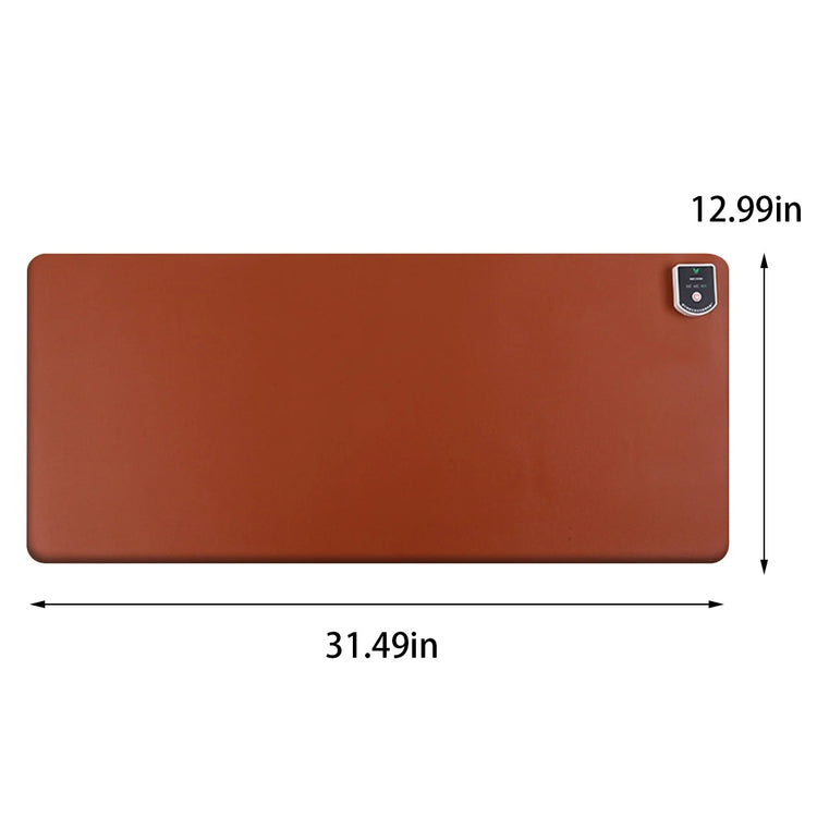 Heated Mouse Pad,Heated Desk Pad,Heated Desk Mat,Warm Desk Pad,Pu Leather Mouse Pad,Electric Heating Mouse Pad/Heated Keyboard Pad,3 Hours Auto Shut-Off,Office & Home Desk Accessorie