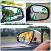 4 Pcs Blind Spot Car Mirrors Wide View Angle Glass round Side Rear Adjustable