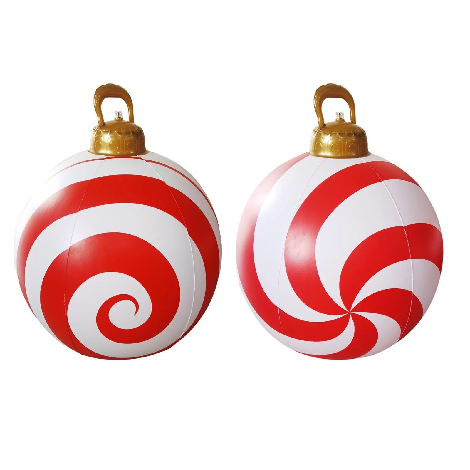 1.97Ft Inflatable Christmas Ball Ornaments Outdoor Large Xmas Blow Ball Decorations for Christmas,Christmas Decoration Pvc Inflatable Christmas Christmas Tree Decorations(A)
