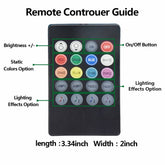 RGB LED CAR Interior Accessories Floor Decorative Atmosphere Strip Lamp Lights